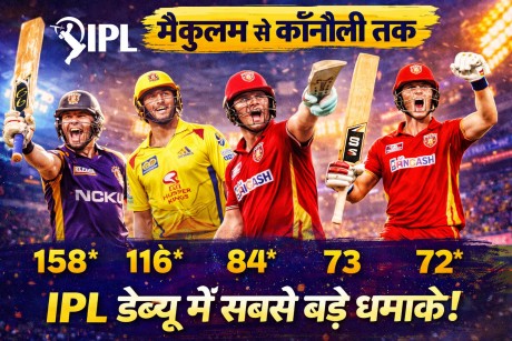 Highest scores on IPL debut innings